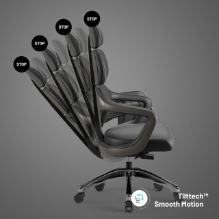 Črn pisarniški stol Diablo V-Modular