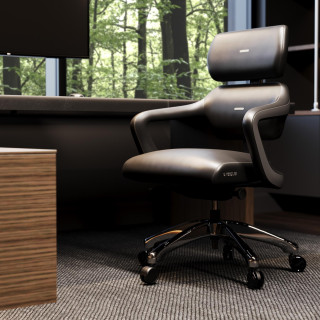 Črn pisarniški stol Diablo V-Modular