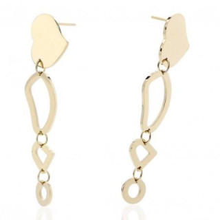 Viseči uhani iz kirurškega jekla