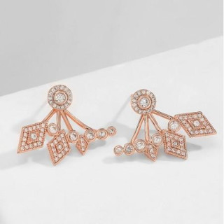 Poročni uhani s srebrnimi kristali iz kirurškega jekla