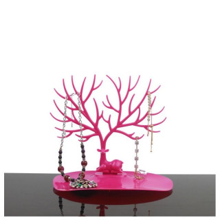 Stojalo za nakit v roza barvi