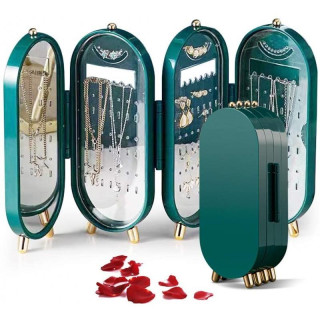 Zložljivo stojalo za nakit zelene barve