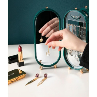 Zložljivo stojalo za nakit zelene barve