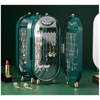 Zložljivo stojalo za nakit zelene barve