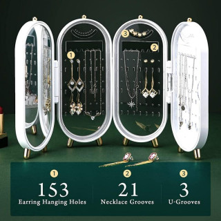 Zložljivo stojalo za nakit zelene barve