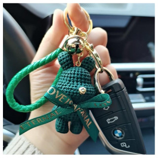 Zelen obesek zajček z zvončkom