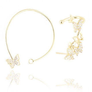 Zlati uhani iz kirurškega jekla