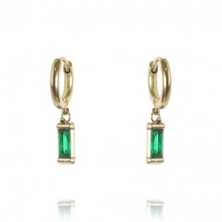 Zeleni uhani iz kirurškega jekla