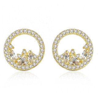 Pozlačeni uhani s kristali