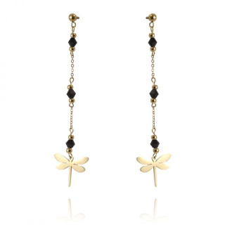 Pozlačeni ženski uhani