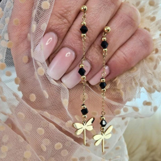 Pozlačeni ženski uhani