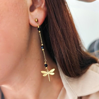 Pozlačeni ženski uhani