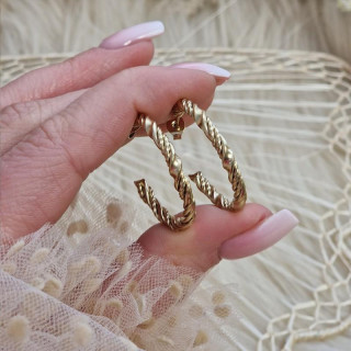 Uhani v zlati barvi za ženske