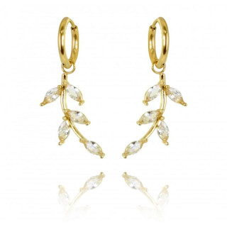 Ženski pozlačeni uhani