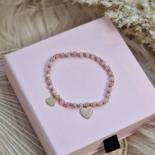 Zapestnica iz kirurškega jekla s srčkom