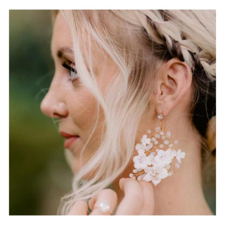 Poročni uhani v stilu boho