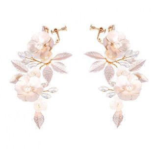 Cvetlični poročni uhani