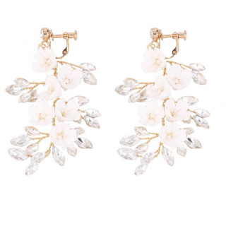 Ženski poročni uhani s kristali