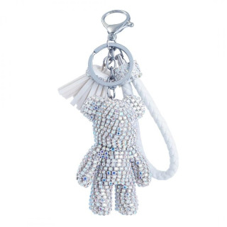 Obesek XL s kristalnim medvedkom