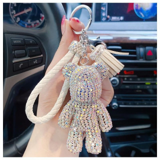 Obesek XL s kristalnim medvedkom