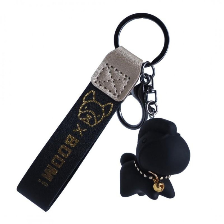 Črn obesek za ključe s konjičkom