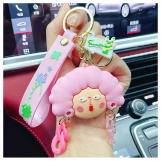 Obesek za ključe s kodrasto glavo