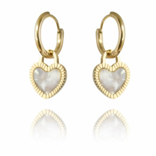 Uhani srčki iz kirurškega jekla