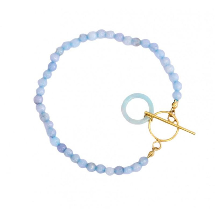 Modro pozlačena zapestnica za ženske