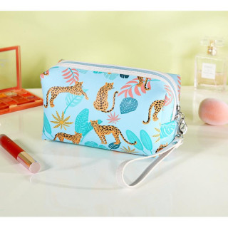 Kozmetična torbica safari v modri barvi