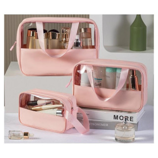 Roza kozmetična torbica - velikost M