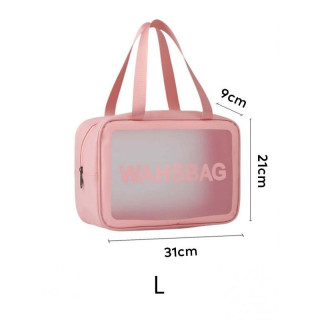 Set roza kozmetičnih torbic 3v1