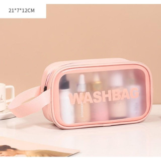 Set roza kozmetičnih torbic 3v1