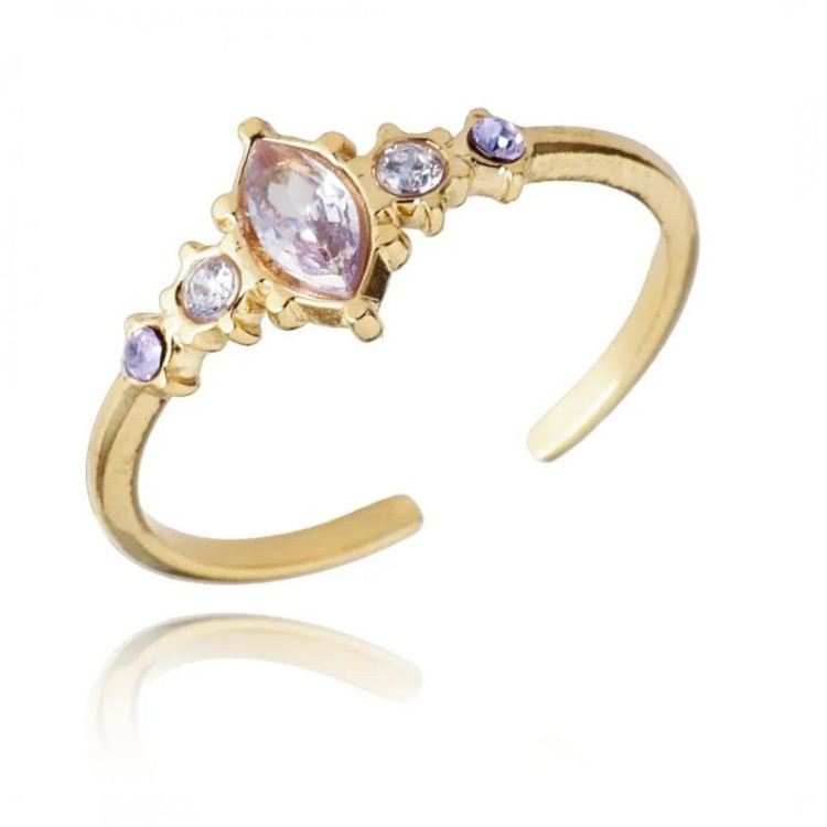 Univerzalni ženski prstan s cirkoni