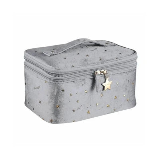 Siva kozmetična torbica 2v1
