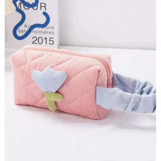 Mint roza kozmetična torbica