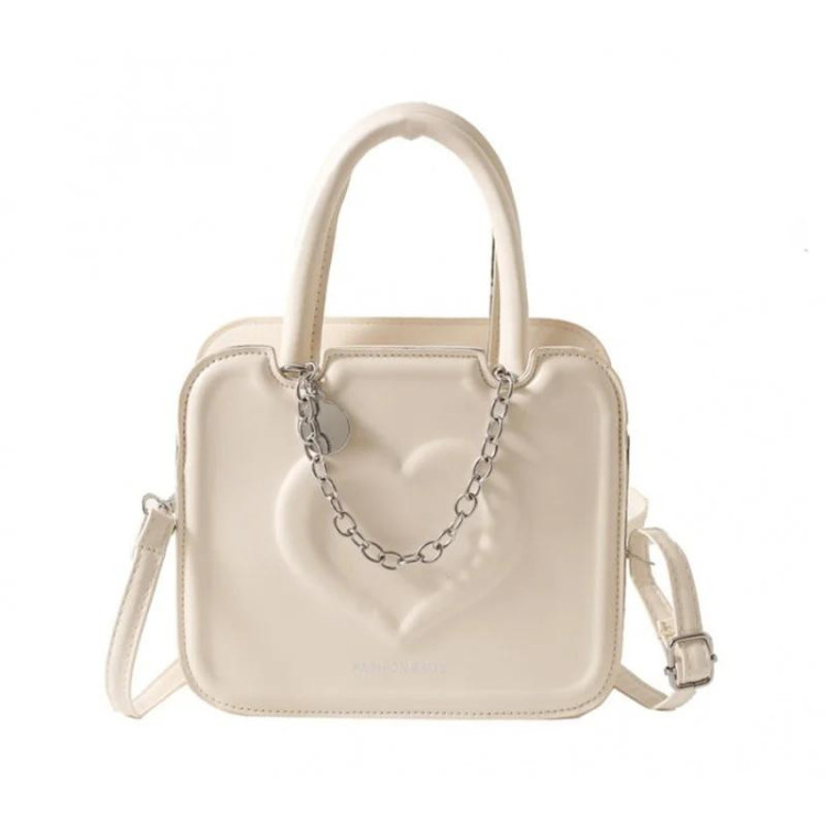 Krem ženska torba za čez ramo