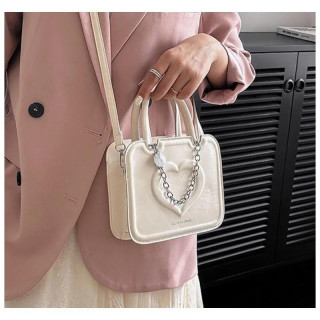 Krem ženska torba za čez ramo