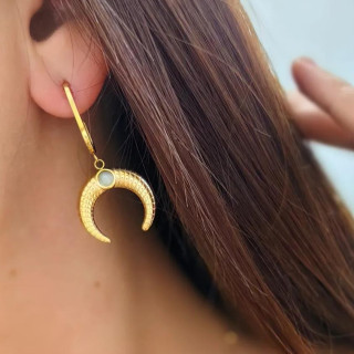 Pozlačeni ženski uhani