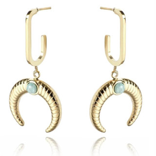 Pozlačeni ženski uhani