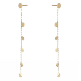 Uhani iz kirurškega jekla v zlati barvi