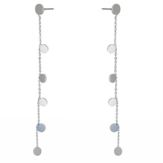 Uhani iz kirurškega jekla v srebrni barvi