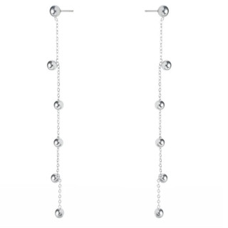 Uhani srebrne barve iz kirurškega jekla