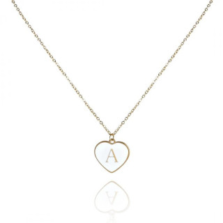 Ogrlica s črko A iz kirurškega jekla