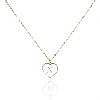 Ogrlica s črko N iz kirurškega jekla