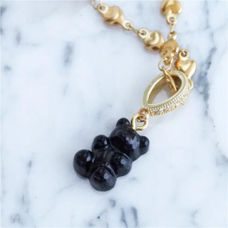 Pozlačena ogrlica s srcem