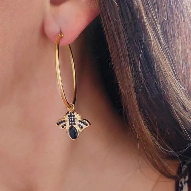 Okrogli uhani iz kirurškega jekla