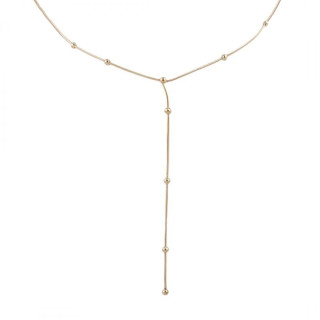 Pozlačena ogrlica za ženske