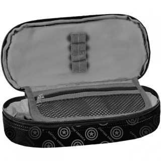 Črn premium šolski nahrbtnik Iron Man + peresnica