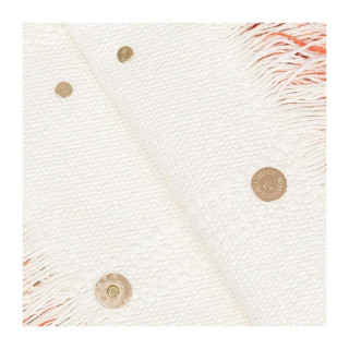 Rjava ombre torba za plažo z resicami