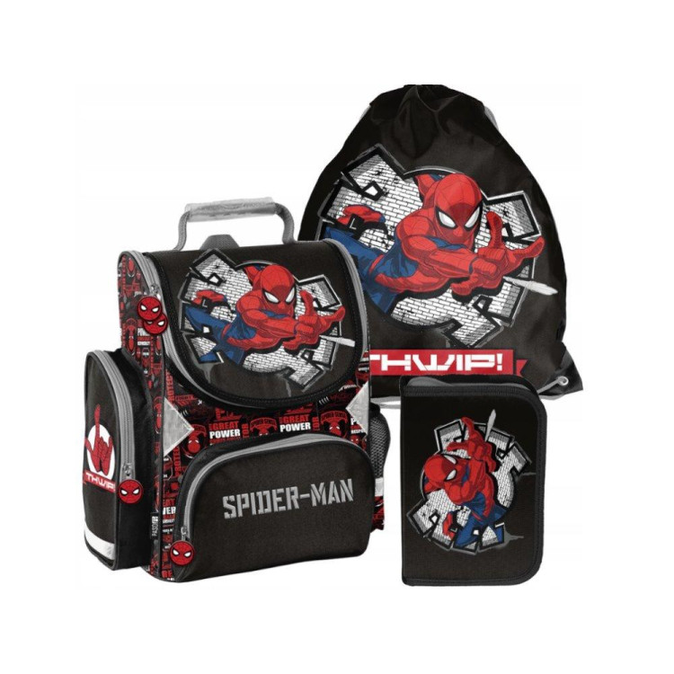 Fantov SPIDERMAN komplet vrhunske aktovke, žepa in peresnice